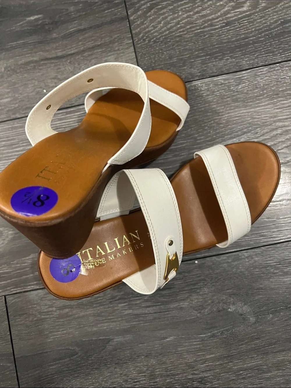 Italian Shoemakers white leather